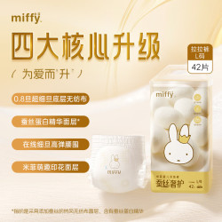 SOLOVE 蚕丝奢护婴儿拉拉裤尿不湿单包装超薄透气干爽训练裤宝宝裤 拉拉裤L码42片