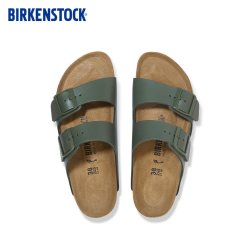 BIRKENSTOCK 男女款牛皮革软木双扣拖鞋 BSARIB447