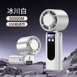 手持小风扇学生上课静音暴力涡轮半导体制冷小型风炮usb充电桌面电风扇夏季户外便携式随身挂脖风扇2026新款f