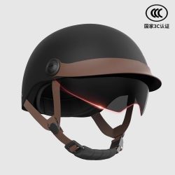 BIKEBOY 时芒 H-冬季电动车帽檐头盔 摩托车骑行装备 54-60cm 1000g