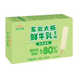 东北大板 鲜牛乳添加≥80% 奶味雪糕 80g*6支