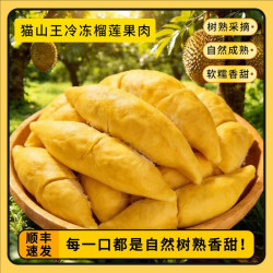 猫山自由 冷冻猫山王榴莲肉盒装400g超市批发商用果肉顺丰保鲜配送