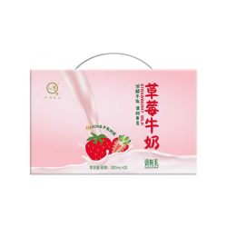认养 草莓牛奶 200ml*20盒 添加草莓汁