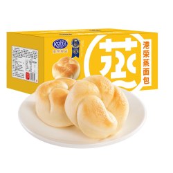 港荣 蒸面包奶黄味460g*1箱