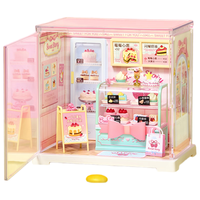 若来 超级世界mini甜品店 小屋积木拼装玩具