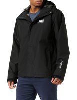 Helly Hansen 成人 男性 滑雪夹克 Seven J 防水防风透气雨衣 Helly Tech 保护 防水透气 快干内衬 可调节帽子 可调节袖口 下摆收紧绳 992 Black 尺码X-Large