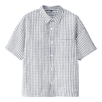 MUJI 無印良品 AC17CC6S 汉麻混纺 男士短袖衬衫