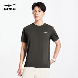 鸿星尔克 运动冰感短袖圆领T恤男  51226102018