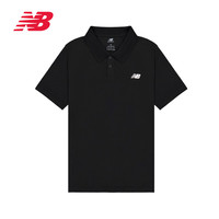 new balance 男款POLO衫 简约时尚百搭运动夏季短袖 MT51519 BK