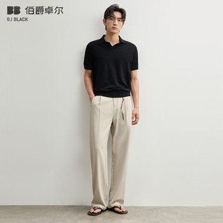 伯爵卓尔 垂感直筒休闲裤 森林黑 常规款 28码
