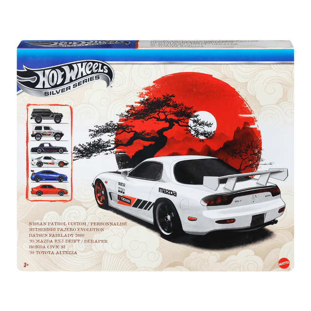 Hot Wheels 儿童小车玩具日本街头文化系列六件套