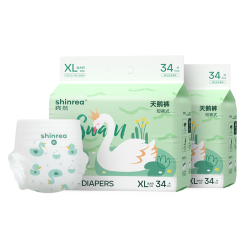 爽然 天鹅箱装拉拉裤升级款XL-4XL轻薄透气干爽瞬吸纸尿裤