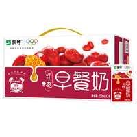 蒙牛 核桃味早餐奶 250mL*24盒 红枣味 250mL*24盒