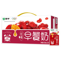 蒙牛 核桃味早餐奶 250mL*24盒 红枣味 250mL*24盒