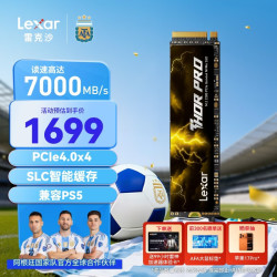 雷克沙 THOR PRO 雷神系列 NVMe M.2 固态硬盘 2TB（PCI-E 4.0）