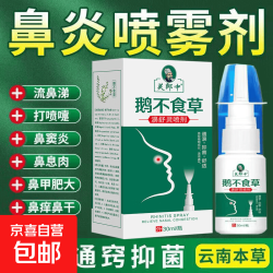 鹅不食草鼻炎喷雾剂鼻窦炎油过敏性鼻炎喷剂药儿童成人鼻塞神器 1盒