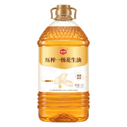 中好 压榨一级花生油 4L