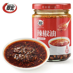 翠宏 香到流口水！老成都风味 薄盐辣椒油200g*2瓶