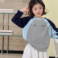 SEVENBOBI柒号童仓 美式插肩袖撞色 图片色 120cm 女童T恤