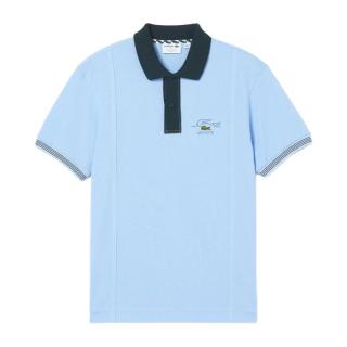 LACOSTE 纯棉拼色 男士POLO衫