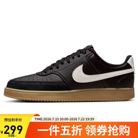 NIKE 男子休闲鞋 COURT VISION LOW运动鞋IB2998-004黑白棕41