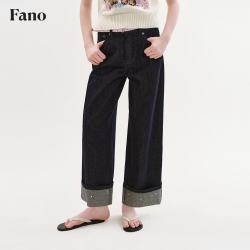 fano studios 范洛Fano 复古经典风阔腿九分裤女