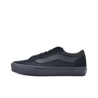 百亿补贴：VANS Vero LS 舒适百搭 牛剖层革织物 低帮板鞋 男款 黑色