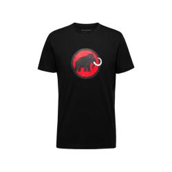 MAMMUT 男款户外经典logo短袖T恤衫 黑色 L