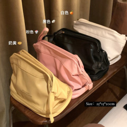 云朵双层化妆包女2024新款便携式手提外出袋