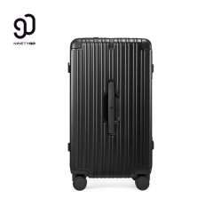90分 行李箱24英寸铝框MAX 2026新款旅行箱拉杆箱大容量密码箱曜石黑