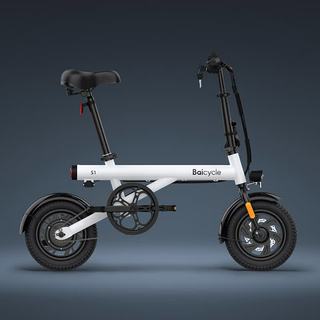 Baicycle S1 折叠便携 蓝色 管藏式锂电池 电动自行车