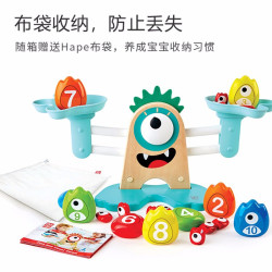 Hape 数字天平秤   益智 大眼怪数字天平