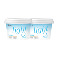 简爱 全新light系列奚梦瑶推荐0蔗糖120g*2杯 原味低温酸奶