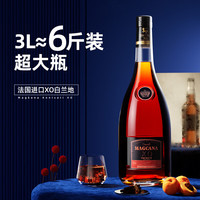 玛格卡纳 3L大瓶白兰地法国xo洋酒约6斤装40度 大容量