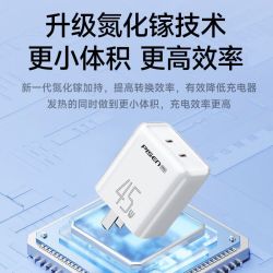品胜 45W氮化镓双TypeC快充充电器
