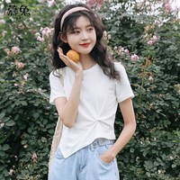 慕兔 白色 M 女士T恤