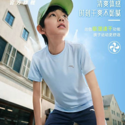 安踏 速干透气 儿童短袖衫