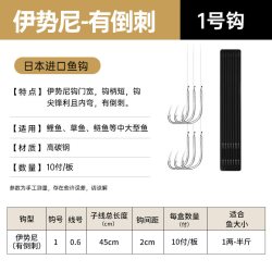 淘工厂 SHIQIAN 时迁 伊势尼 鱼钩成品套装 011 十付装