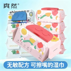 爽然 婴儿湿巾纸新生宝宝手口专用组合装大包家庭实惠装儿童湿纸巾