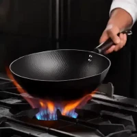臻古朴 炒锅  无涂层极铁锅 32cm