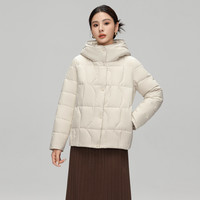 88VIP:雪中飞 女士短款连帽羽绒服妈妈款简约时尚纯色 多色可选 尺码齐全