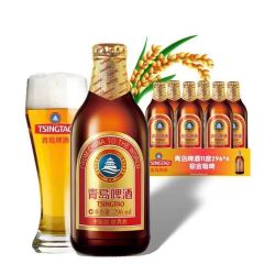 青岛啤酒 金质小棕金 小麦啤酒 296ml*12瓶