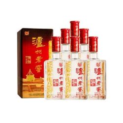 泸州老窖 六年窖头曲52度浓香经典纯粮酿造醇和柔顺白酒500ml*6瓶