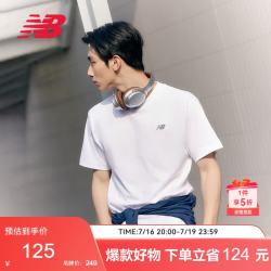 new balance T恤男款夏季潮流运动休闲舒适透气短袖MT41509 WT L