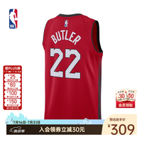 NIKE 官方NIKE耐克黄蜂队拉梅洛鲍尔SW球迷版球衣无袖背心篮球服男 热火队/巴特勒球衣 XL