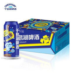 千岛湖啤酒 乐享时光500ml*24罐整箱装清爽顺口 京东自营