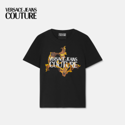 VERSACE JEANS COUTURE 女士Porcelain Barocco T恤 E79HAHE06-ECJ00E