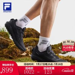 FILA BOA雪狼3+|FILA斐乐户外跑鞋男鞋2026秋新款运动鞋子徒步鞋登山鞋 黑-BK 41