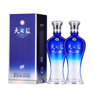 洋河 天之蓝 52度 浓香型白酒 480ml*2瓶