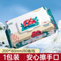 蓝漂 巨无霸湿巾加大加厚大尺寸湿纸巾手口屁擦嘴婴幼儿宝宝清洁湿巾
